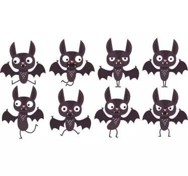 Sticker Mural joyeuses chauve souris - TenStickers