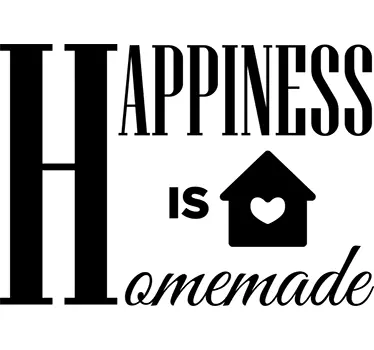 Sticker Hapiness is homemade - TenStickers