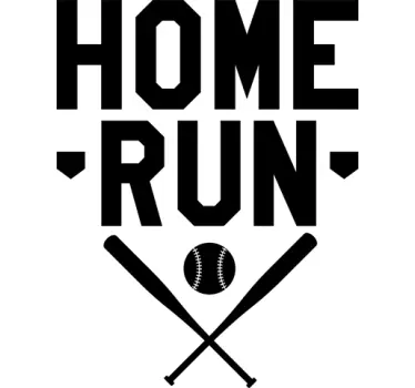 sticker home run monochrome - TenStickers