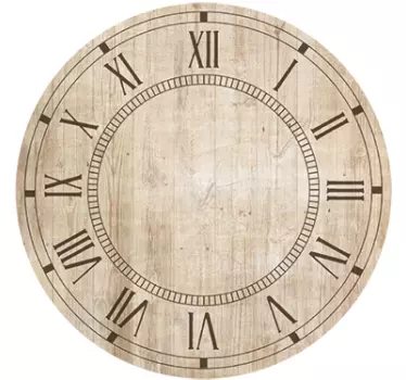 Sticker horloge vintage - TenStickers