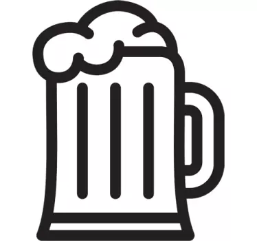 Sticker icône bière - TenStickers