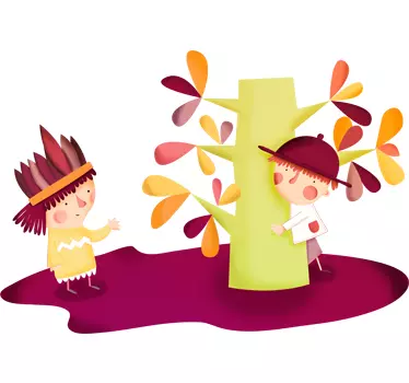 Sticker indien cowboys - TenStickers