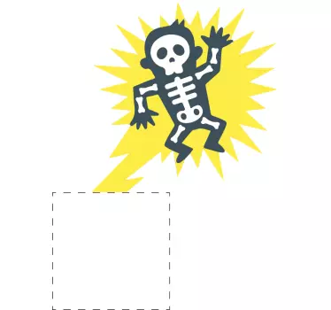 Sticker interrupteur homme électrocuté - TenStickers