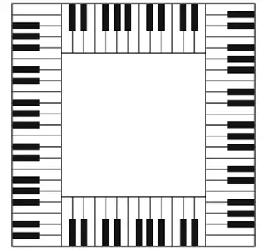 Sticker interrupteur piano - TenStickers