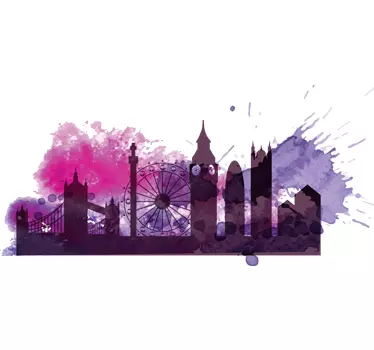Sticker Londres aquarelle - TenStickers