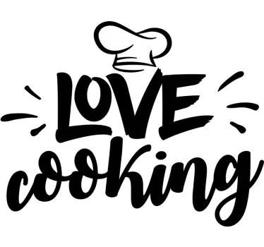 Sticker Mural Aimer Cuisiner - TenStickers