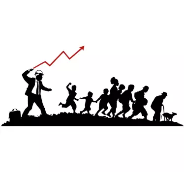Sticker Original Banksy dictature ou démocratie - TenStickers