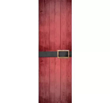 Sticker Chambre Ado Porte Papa Noël - TenStickers