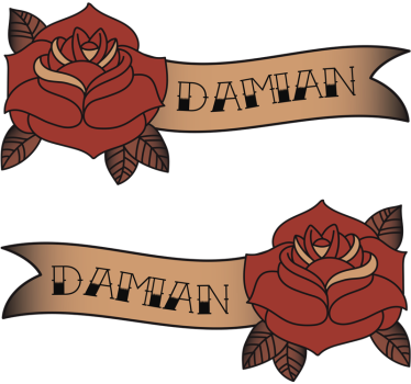 Sticker Mural Roses ornementales - TenStickers