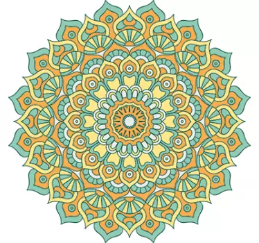 sticker mandala coloré - TenStickers