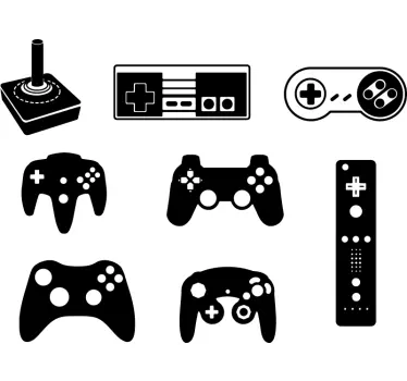 Sticker manettes jeux vidéos - TenStickers