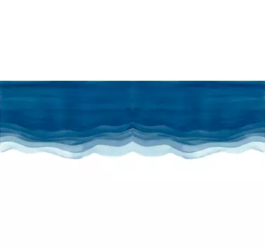 Papier autocollant meuble Franges Bleues - TenStickers