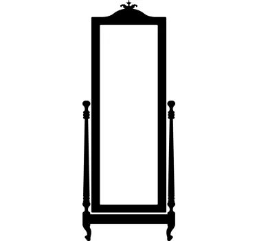 Sticker miroir classique - TenStickers