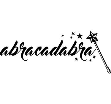Sticker mural abracadabra - TenStickers