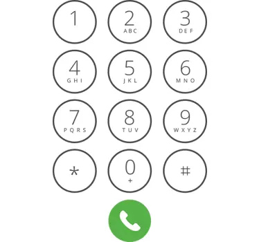 Sticker mural clavier Iphone - TenStickers