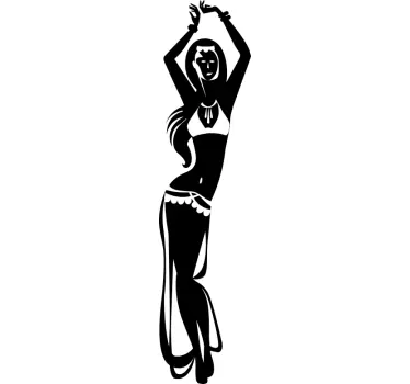 Sticker mural danse orientale - TenStickers