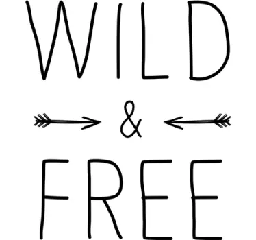 Sticker mural Wild and Free - TenStickers