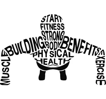 Sticker musculation motivation - TenStickers