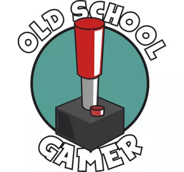 sticker old school gamer coloré - TenStickers