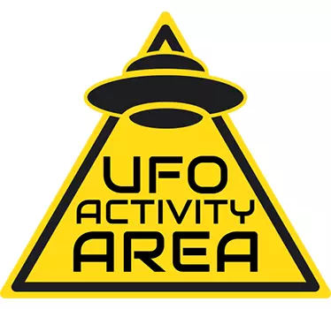 Sticker espace ovni activité extraterrestre - TenStickers