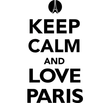 Sticker paris keep calm - TenStickers