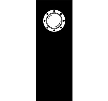 Sticker paroi de douche hublot bateau - TenStickers