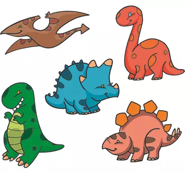 sticker petits dinosaures - TenStickers