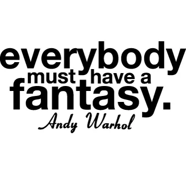 Sticker citation Have a fantasy de Warhol - TenStickers