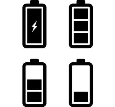 Sticker pictogrammes batterie - TenStickers