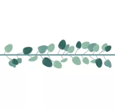 Sticker Maison Frise Eucalyptus - TenStickers
