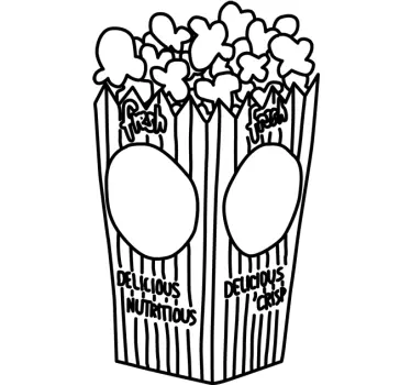 Sticker cuisine popcorn - TenStickers