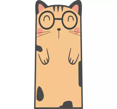Sticker porte jolie chatière - TenStickers