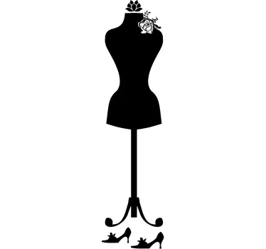 Sticker porte-manteau mannequin - TenStickers