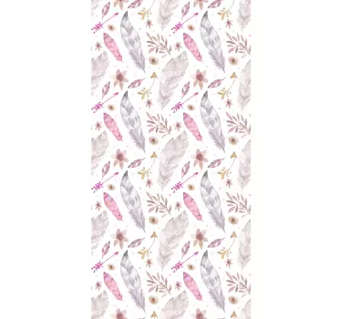 Sticker porte plumes colorées - TenStickers