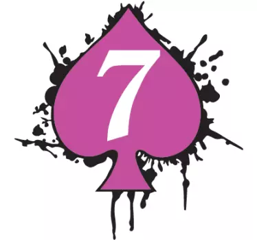 Sticker sept de pique - TenStickers