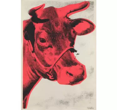 Sticker sérigraphie vache - TenStickers