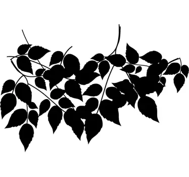 Sticker silhouette feuilles - TenStickers
