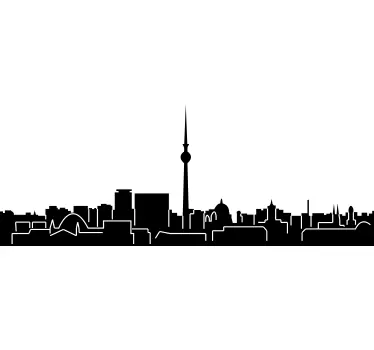 Sticker skyline Berlin - TenStickers