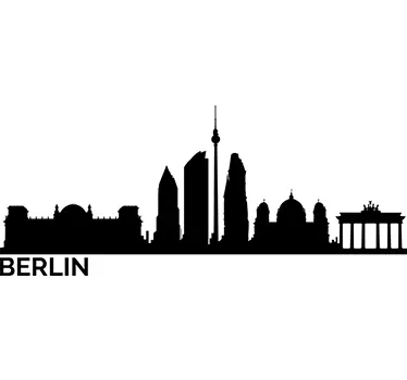 sticker skyline Berlin - TenStickers