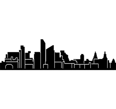 Sticker skyline liverpool - TenStickers