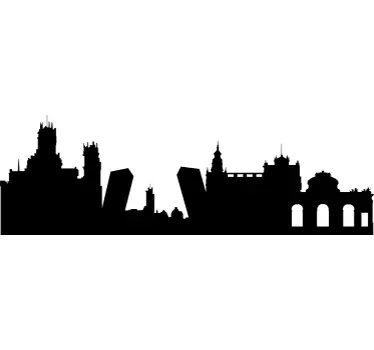 Sticker skyline Madrid - TenStickers