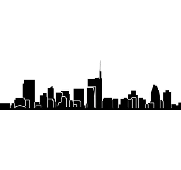 Sticker skyline Milan - TenStickers
