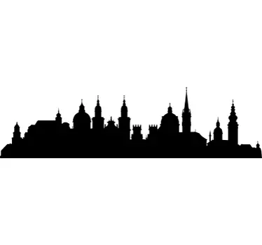 Sticker skyline Salzbourg - TenStickers