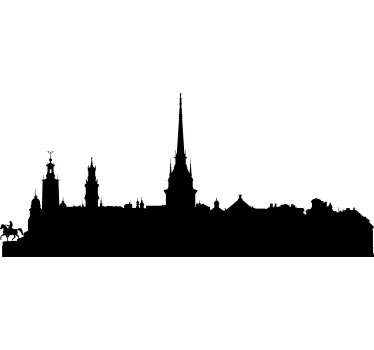 Sticker skyline Stockholm - TenStickers