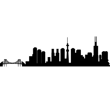 Sticker skyline Tokyo - TenStickers