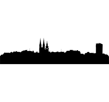 Sticker skyline Zagreb - TenStickers