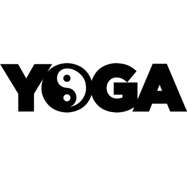 Sticker Maison Mot Yoga - TenStickers