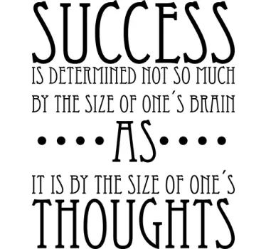 Sticker success motivation - TenStickers