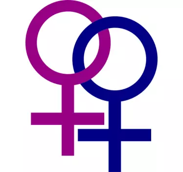 Sticker 2 symboles féminin - TenStickers