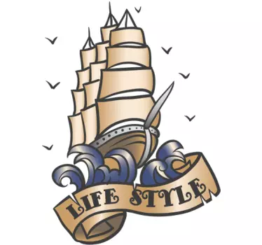 Sticker tattoo life style - TenStickers